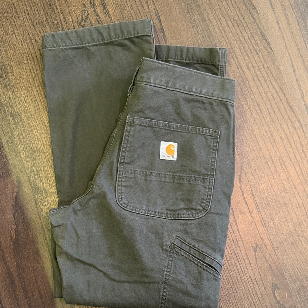 Carhartt Men's Dark Green Cargo Pants, never worn